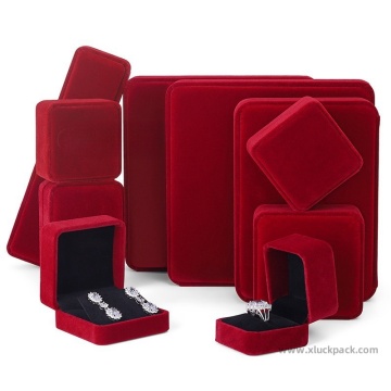High-end rounded corner velvet accessories packaging box