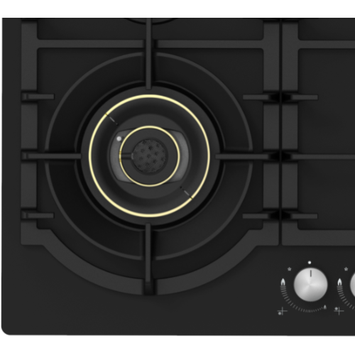 Gas pada Glass Hob 60cm 4 Burner