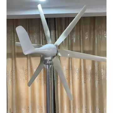 Flat 6-blade horizontal axis wind turbine
