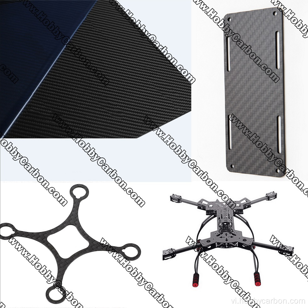 Phụ tùng sợi carbon tùy chỉnh cho RC Drone