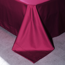 Cherry Red 100% Egyptian Cotton Simple Style Bedding Sheet