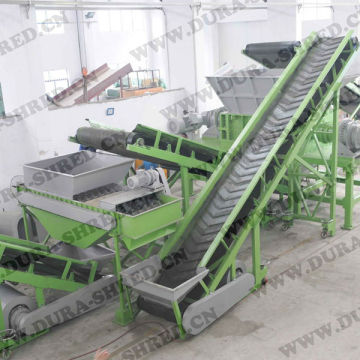 Rubber mulch producing system