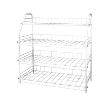 Foldable shoe rack white