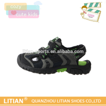 New design TPR shoes kid sandal with fabric