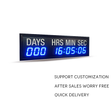 Honghao 9-Digit 1.8" LED Digital Countdown Clock Timer