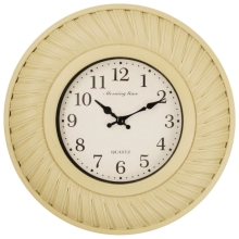 Modern Minimalist Wall Clock: Natural Wood Frame & Crisp White Dial