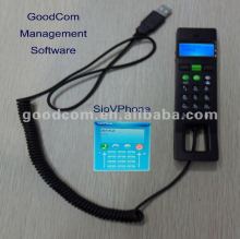 Buit in GoodCom Driver 3 Lines Segement LCD USB Skype Phone, Also for SIP Platform IPT110M