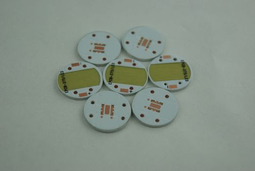 0.5mm ~ 3.0mm 2 Layer Thickness Routing Round Custom Double Sided Metal Core Pcb For Led