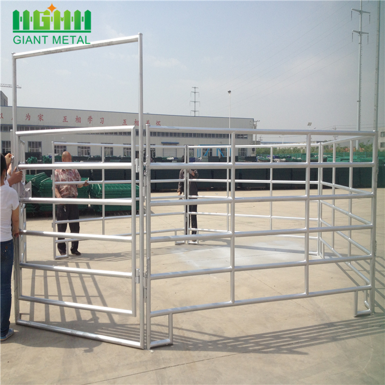 Hot Dip Galvanized  Steel Farm Horse Fence