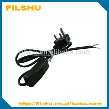 DC power cord with on/off switch