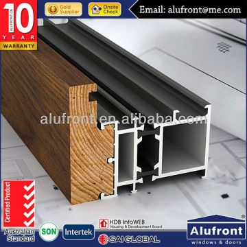 aluminum compositen solid wood profile for windows and doors