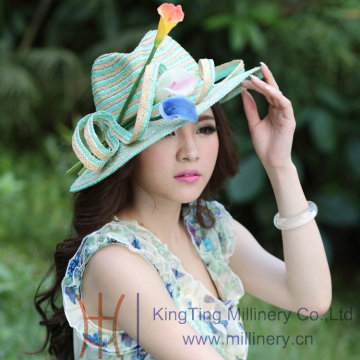 Fashion lady church cowboy straw hat