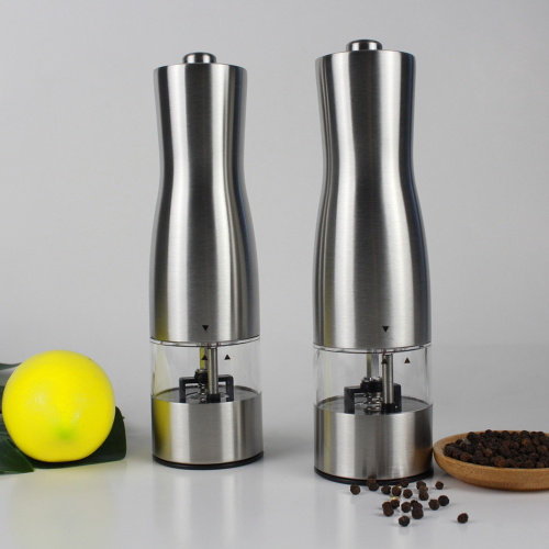 wooden electric salt and pepper grinders-A