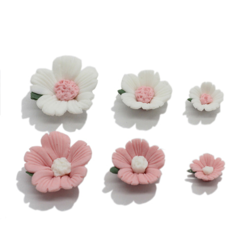 Wholesale 100pcs Flatback Resin Flower Cabochon Charms DIY Art Decor Home Handmade Ornament Hair Accessories