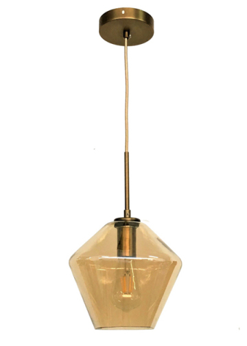 Industrial Hanging Lamp Vintage Clear Glass Pendant Light