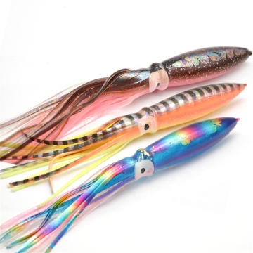 Soft Body Squid Bulb Skirt 12 Inch Offshore Trolling Lures