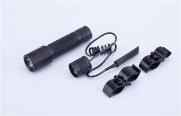 Durable quality waterproof tactical gun led flashlight