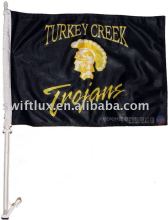 Modern outdoor polyester car flag for window