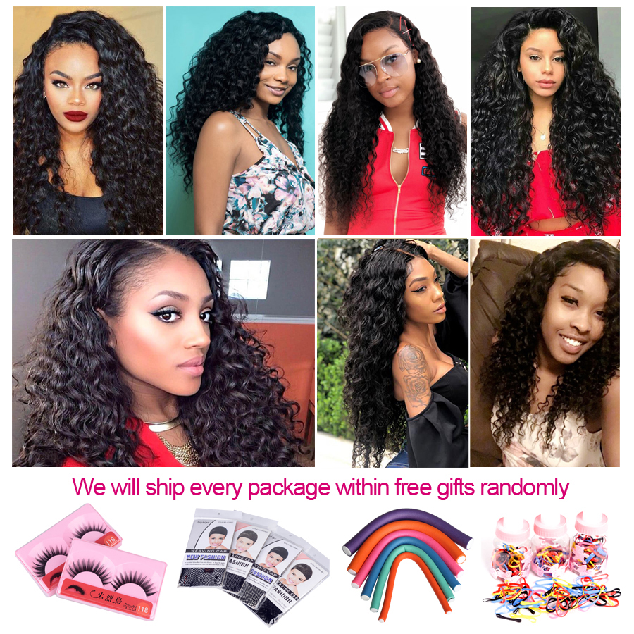 Brazilian Malaysian Peruvian Virgin Hair Weaves 3 Bundles with Lace Frontal Loose Deep Wave 8A Indian Cambodian Remy Human Hair