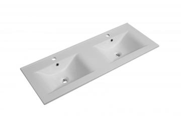 Large Size Double Sink Ceramic Cabinet Washbasin