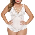 Transparente Plus Size Damen Body Dessous