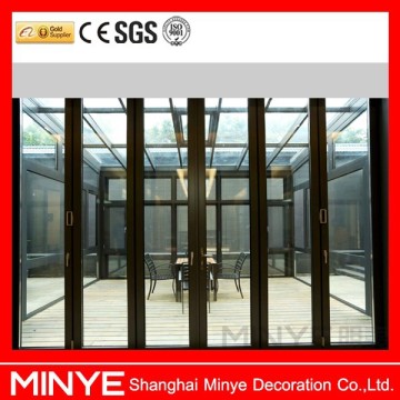 China factory glass accordion door/aluminum fold doors