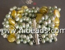 2011 new design top-drilled pearls bracelet FPB0022