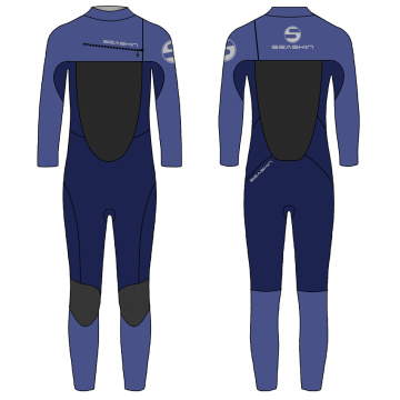 Seaskin Neoprene Chest Zip Steamer Surfing Wetsuit