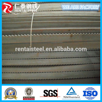 hot rolled serrated flat bar, serrated shape flat bar