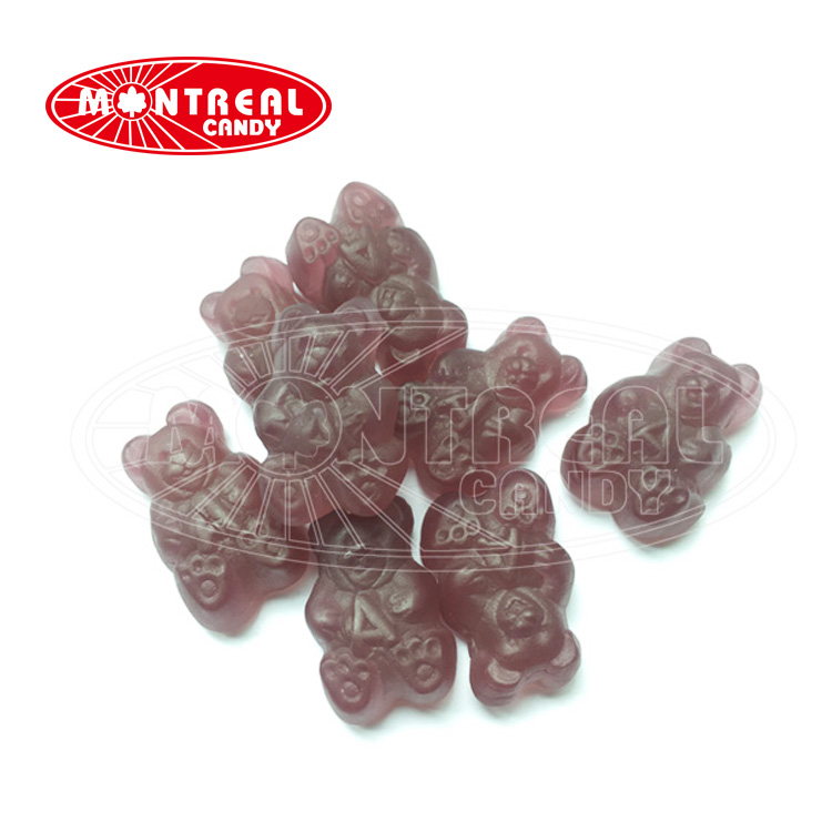 G0227 Purple Grape Fruit Gummy Bear Soft Candy