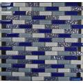 Mosaïque de verre Chip mode Rectangle bleu