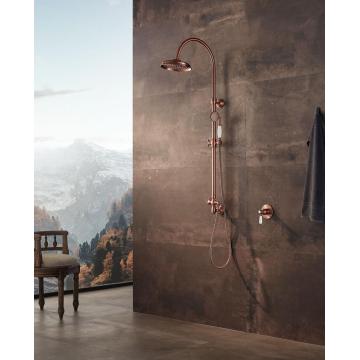 Ensemble de robinet de douche en bronze rouge