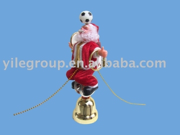 12"santa Inverted do acrobatics/santa toys/electrical santa