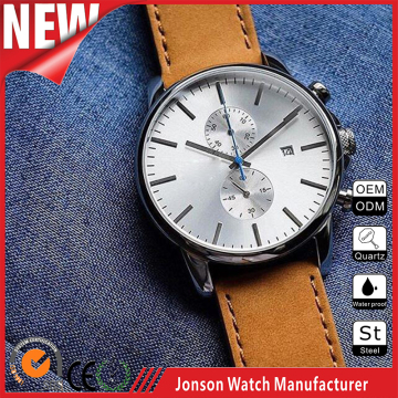 Custom fashion stainless steel watch with waterproof watch custom