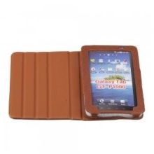 Black Oem Custom Brown Leather Cases Cover Samsung Galaxy Tab 10.1 Case