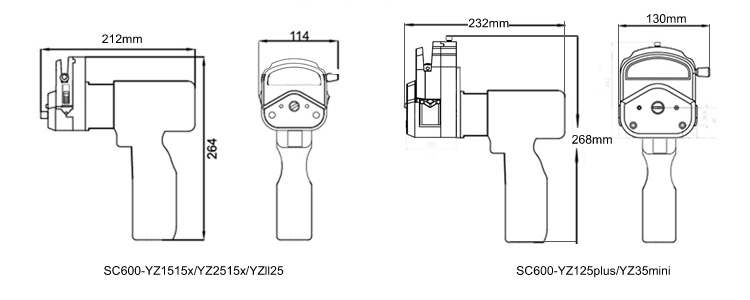 YWfluid Handheld sampling Peristaltic pump With a lithium battery for Lab equipment