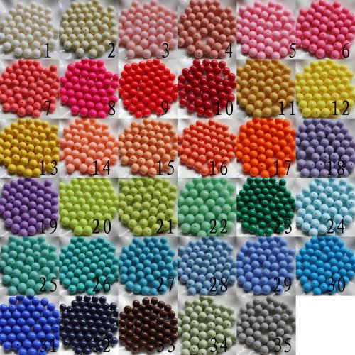 20mm Farbe Gumball Acryl Solid Beads