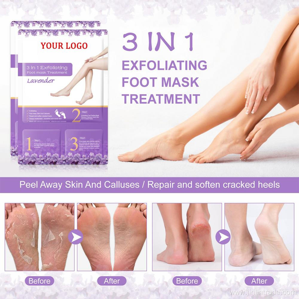 OEM Private Label Exfoliating peeling foot mask