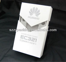 white background electronics packing paper box