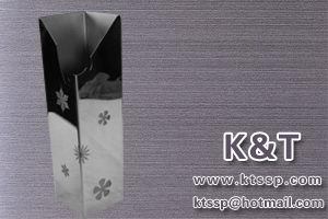 Stainless steel gift vase