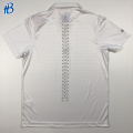 Logo personnalisé Chemises blanches en polyester Polo