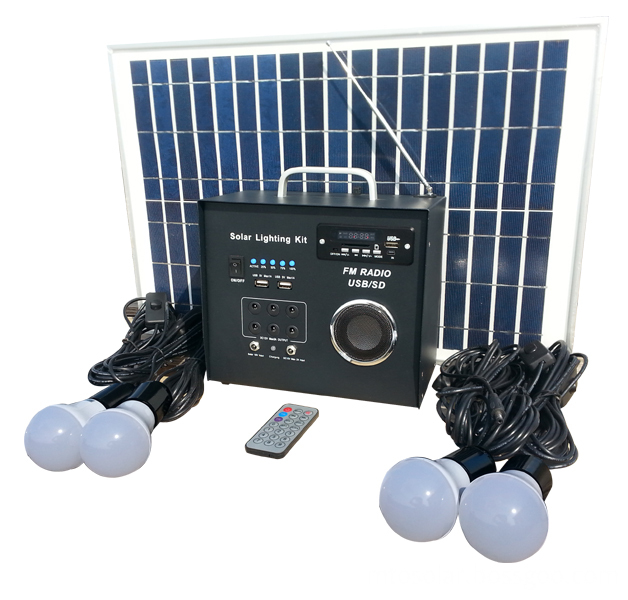 solar home system with radio