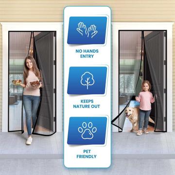 Magnetic Door Screen Retractable Mesh Net