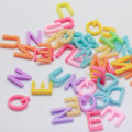 Various Letter Beads Charms Flat Back Mini Cabochon Handmade Craftwork Decoration Beads Slime Spacer DIY Toy Decor