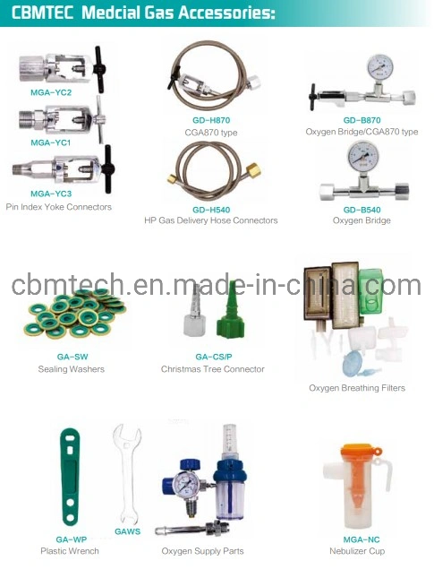 Pin Index O2 Valve Oxygen Cylinder Connectors