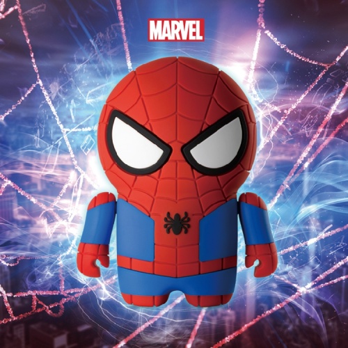 Funda de silicona popular Spider-man Real Powerbank cubierta