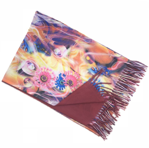 ready to ship winter warm  wrap striped  crinkle scarf