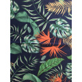 Tissu pour impression à jet d&#39;air Rayon Challis 30S - Feuilles tropicales