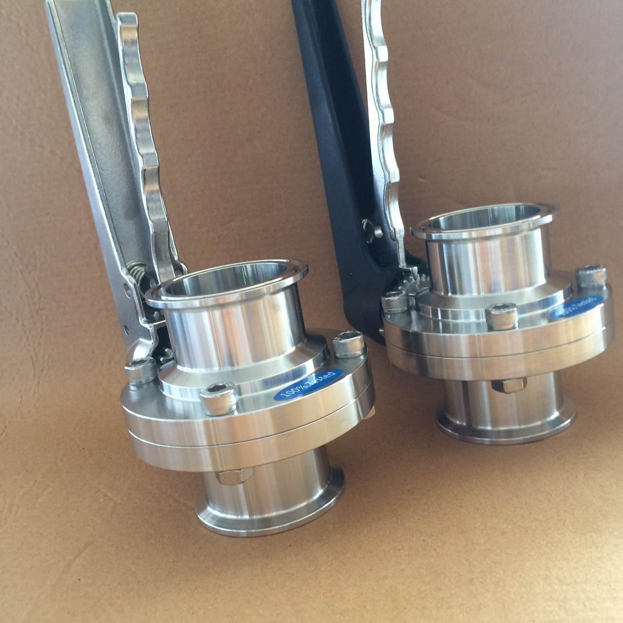 Sanitary Butterfly Valve with Stainless Steel Multi-Position Handle