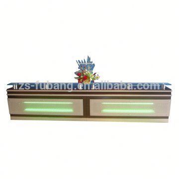 Hot sale latest tufted light reception desk